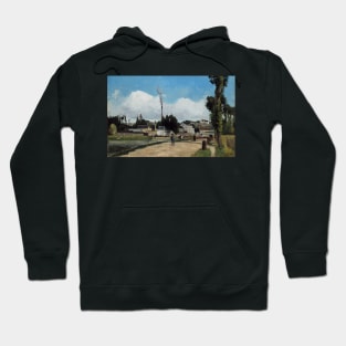 Banks of the Oise at Pontoise by Camille Pissarro Hoodie